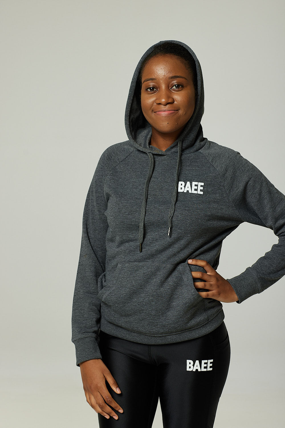 Grey Marl Hooded Sweatshirt