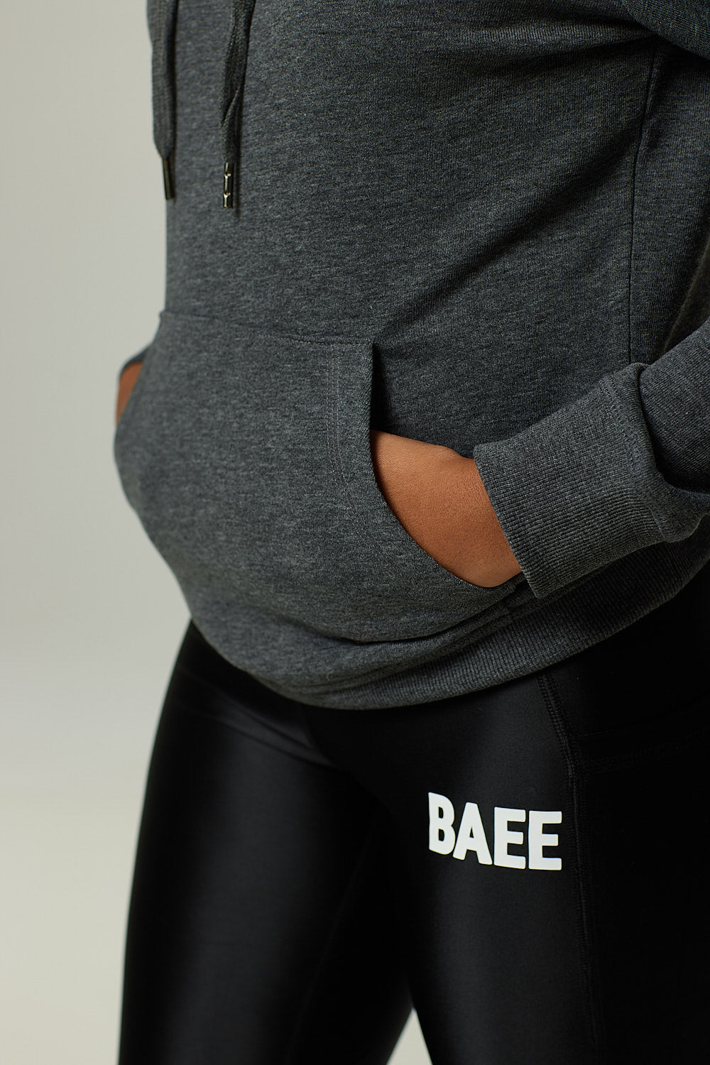 Grey Marl Hooded Sweatshirt