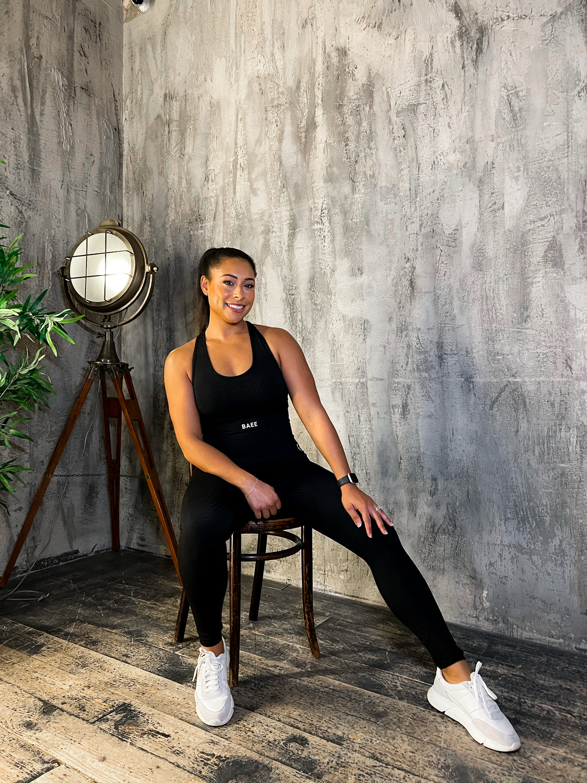 Black 3 Piece Gymwear Set