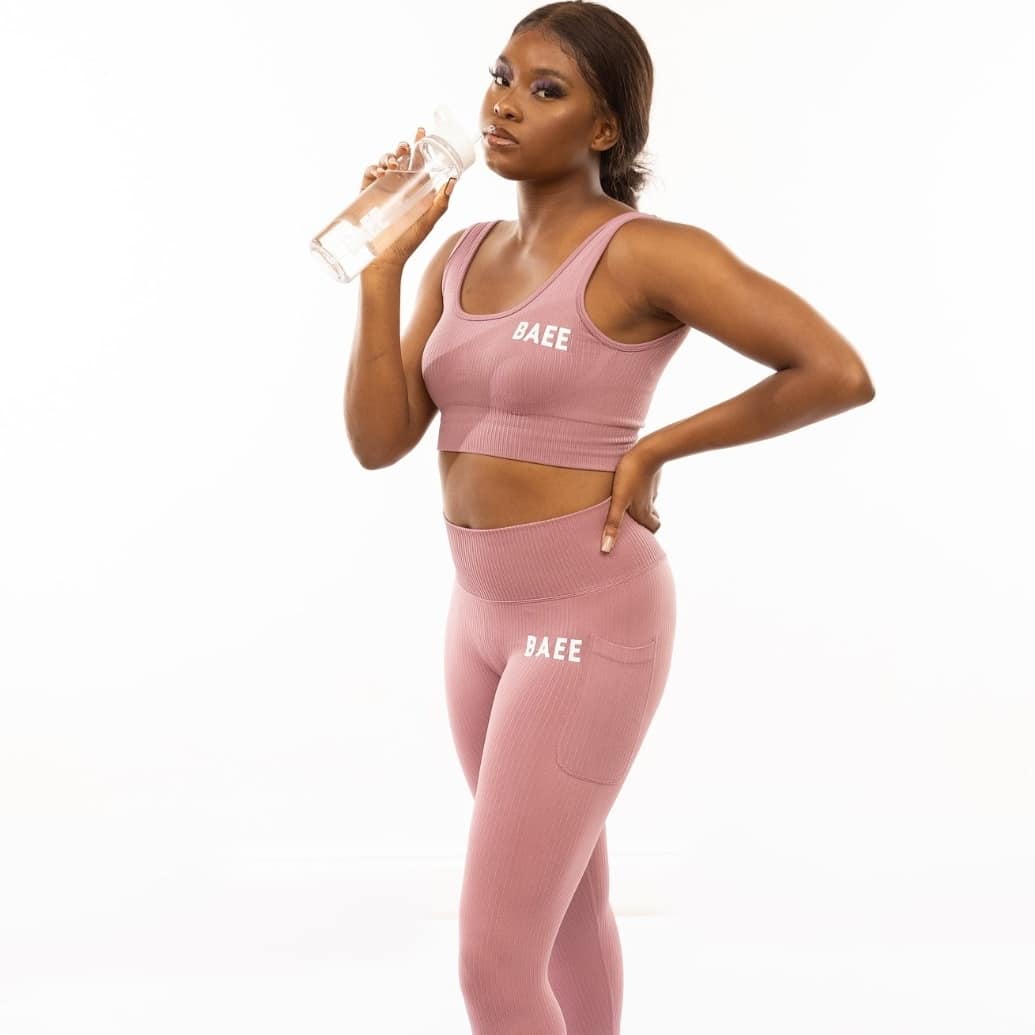 Mauve Seamless Crop Top