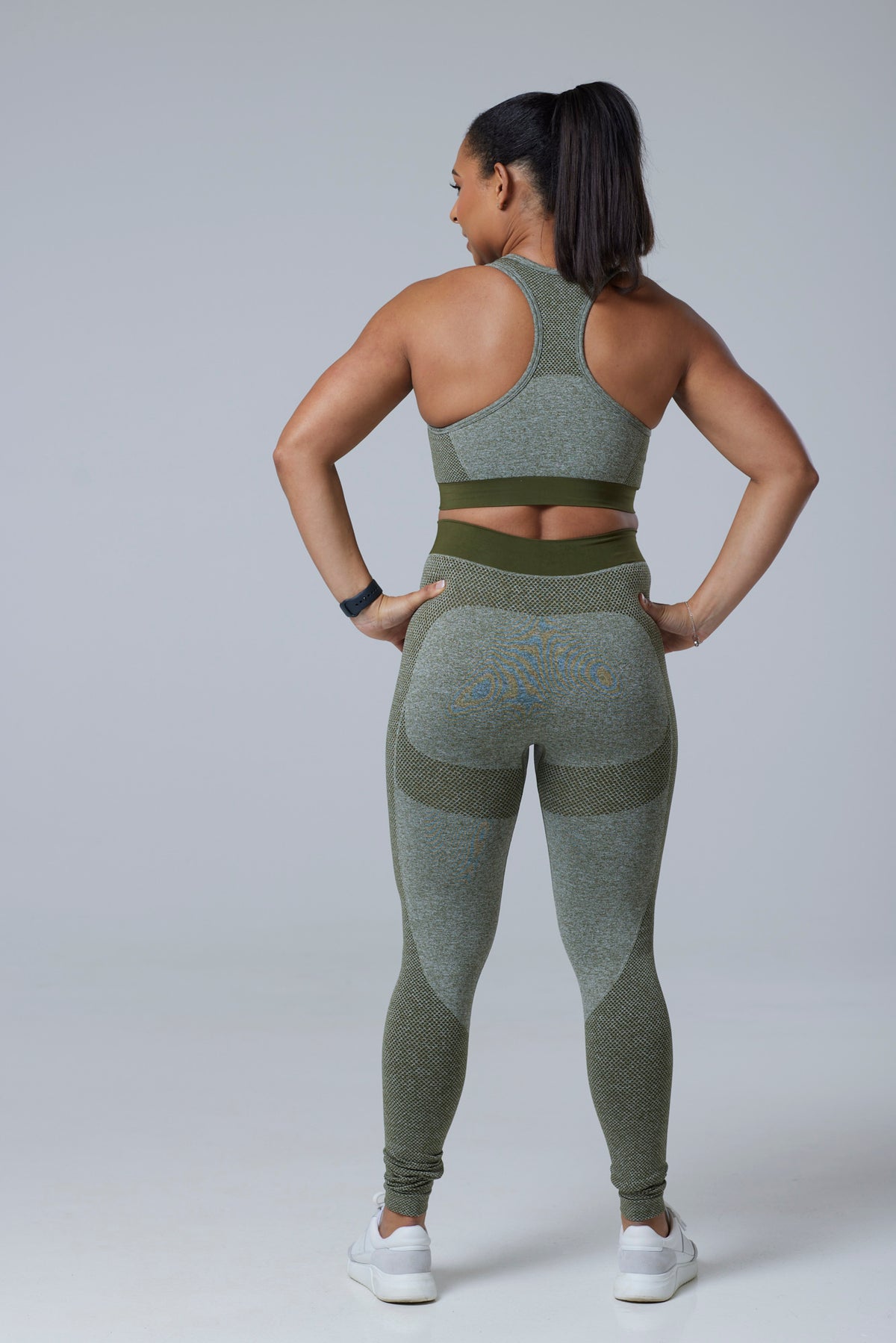 Olive Green Sports Bra