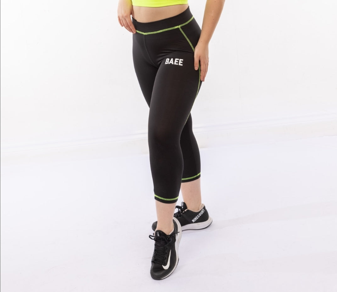 Black/Lightning Green Leggings