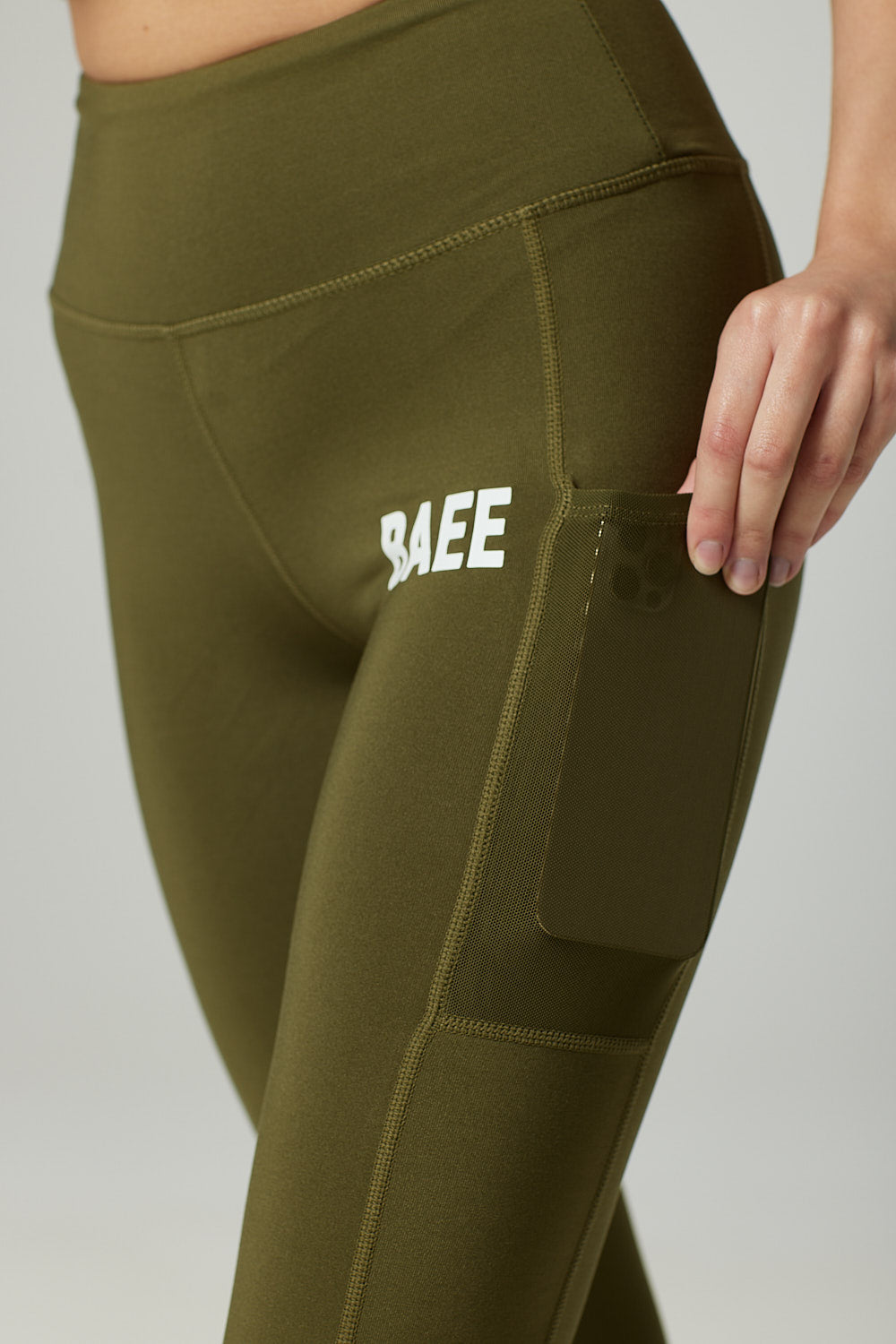 Olive Green BAEE Performance Leggings
