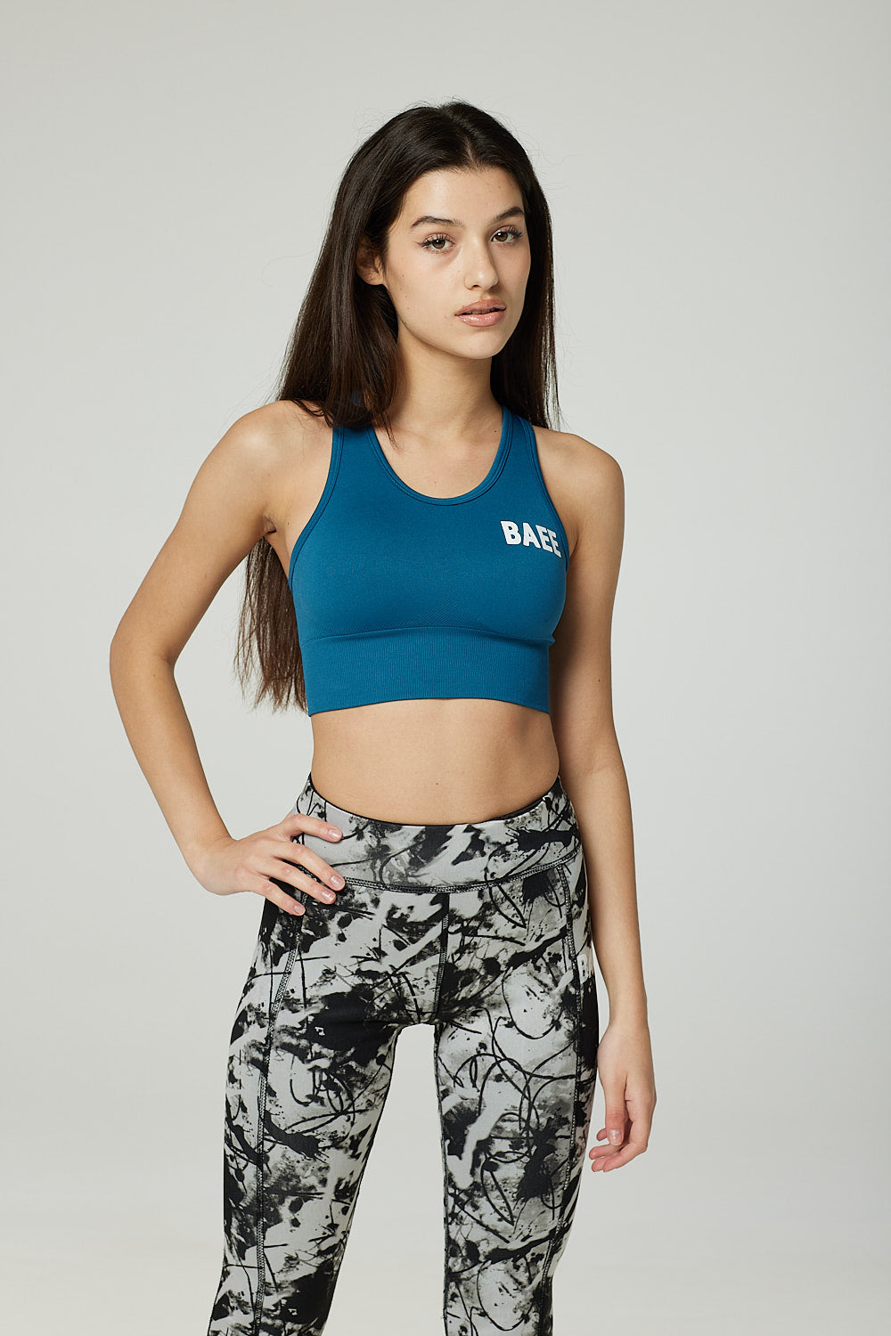 Blue Ink Seamless Crop Top