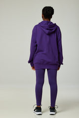 Purple Hoodie and Leggings Set