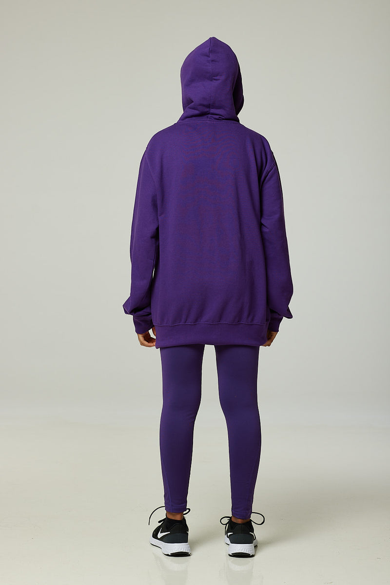 Purple Hoodie and Leggings Set