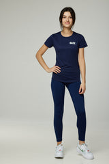 Gym leggings with matching t-shirt in Navy blue