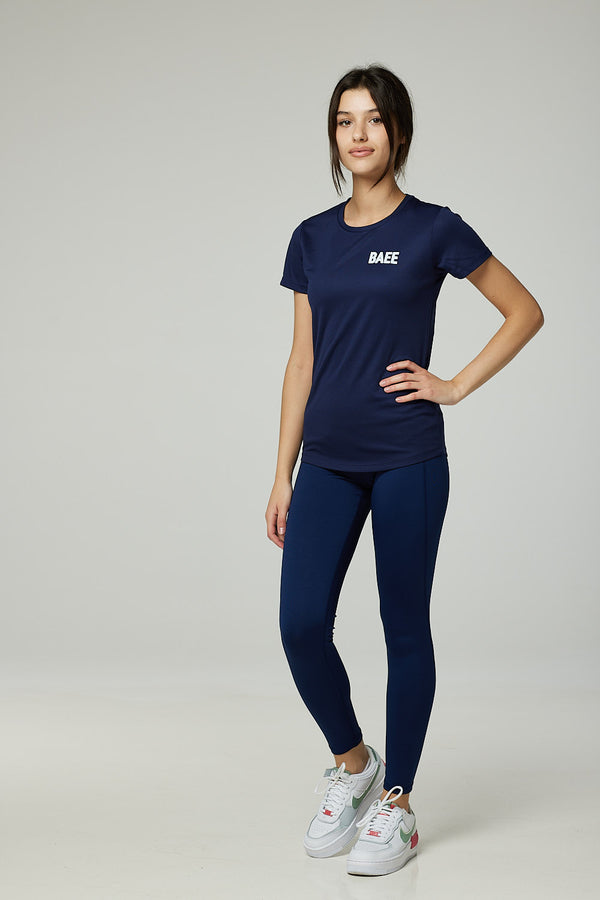 BAEE navy blue t-shirt with matching leggings
