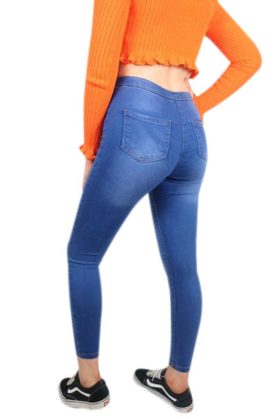 Parisian Skinny High Waist Blue Jeans