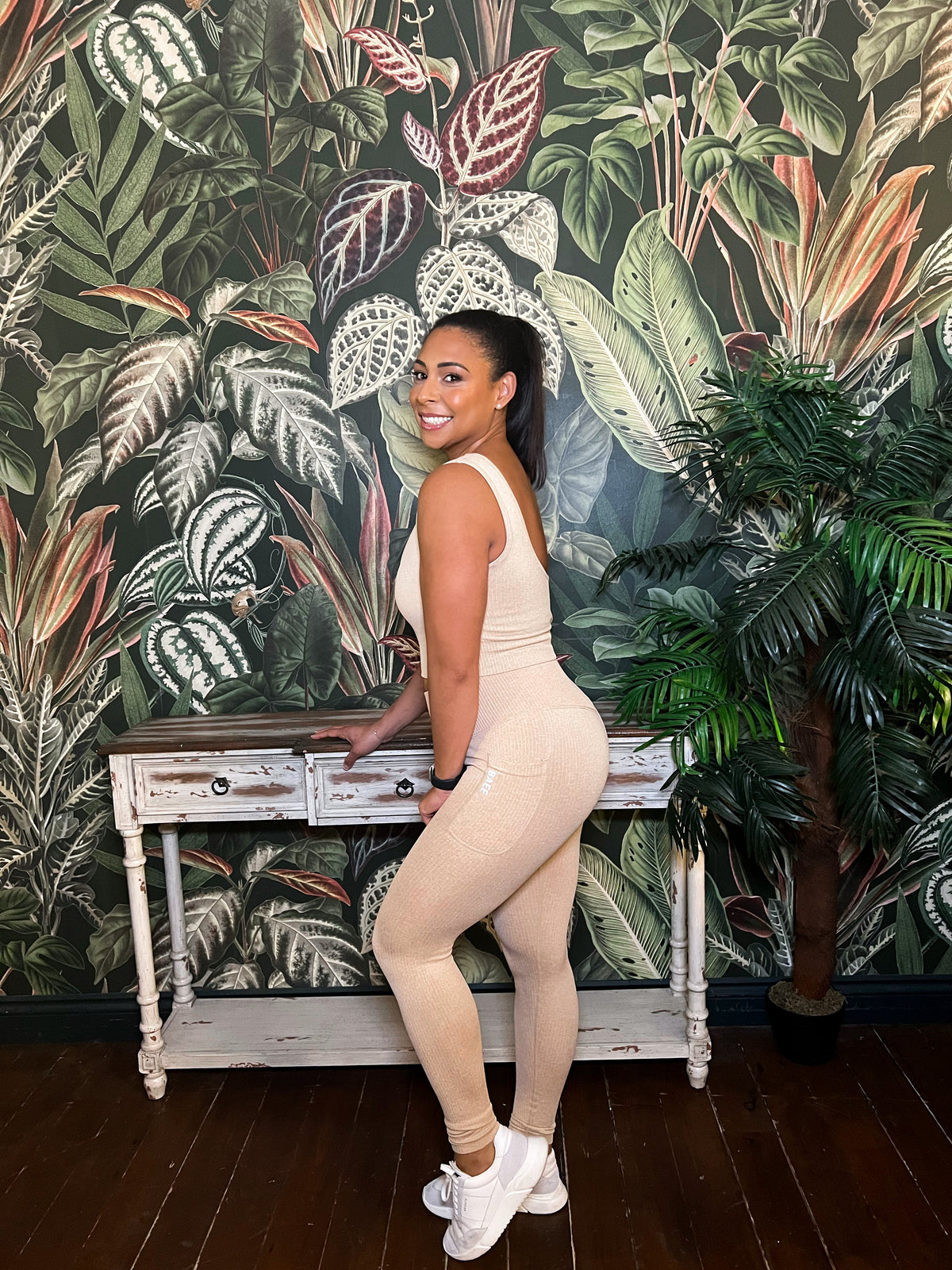 Nude  Melange Sports Bra