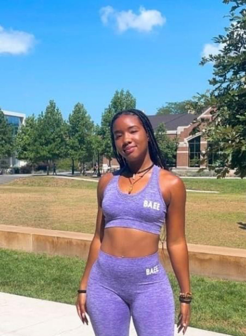 Purple Women's Seamless sport bra