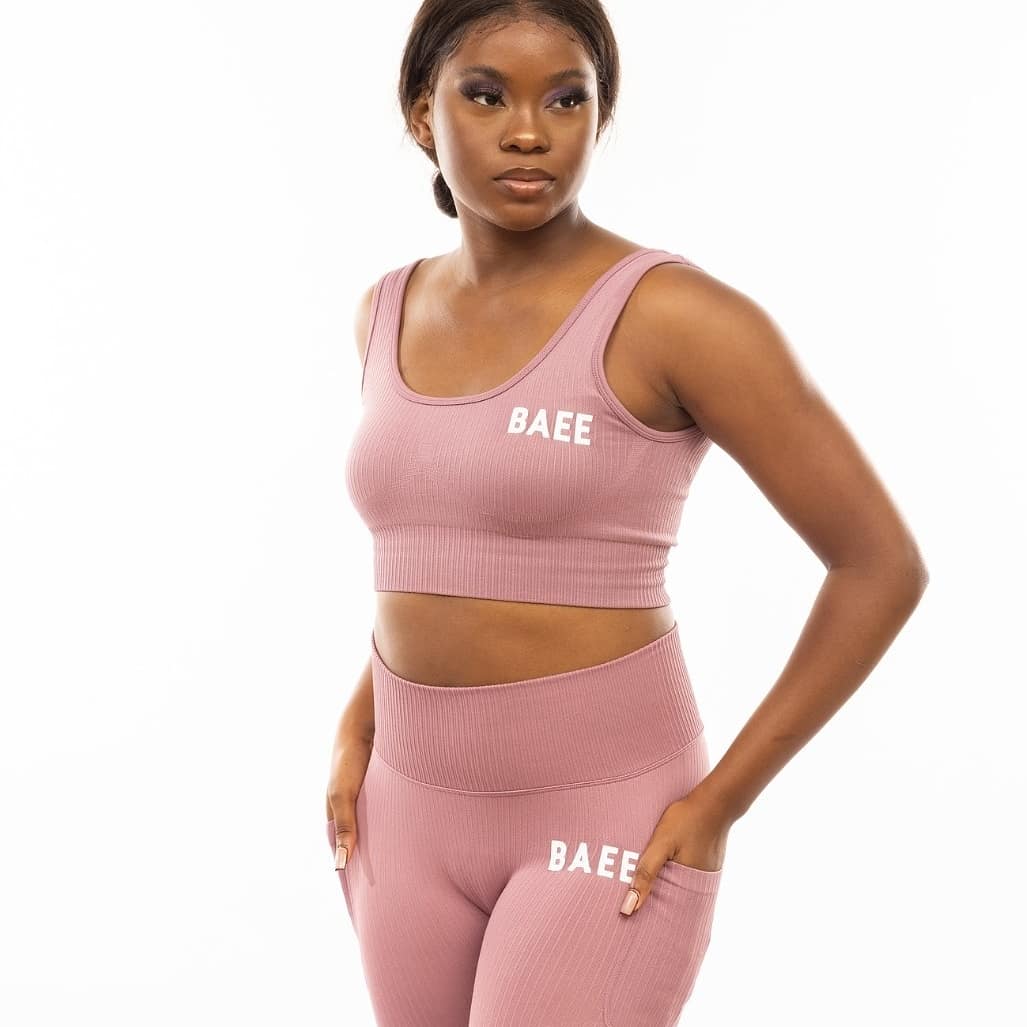 Mauve Seamless Crop Top