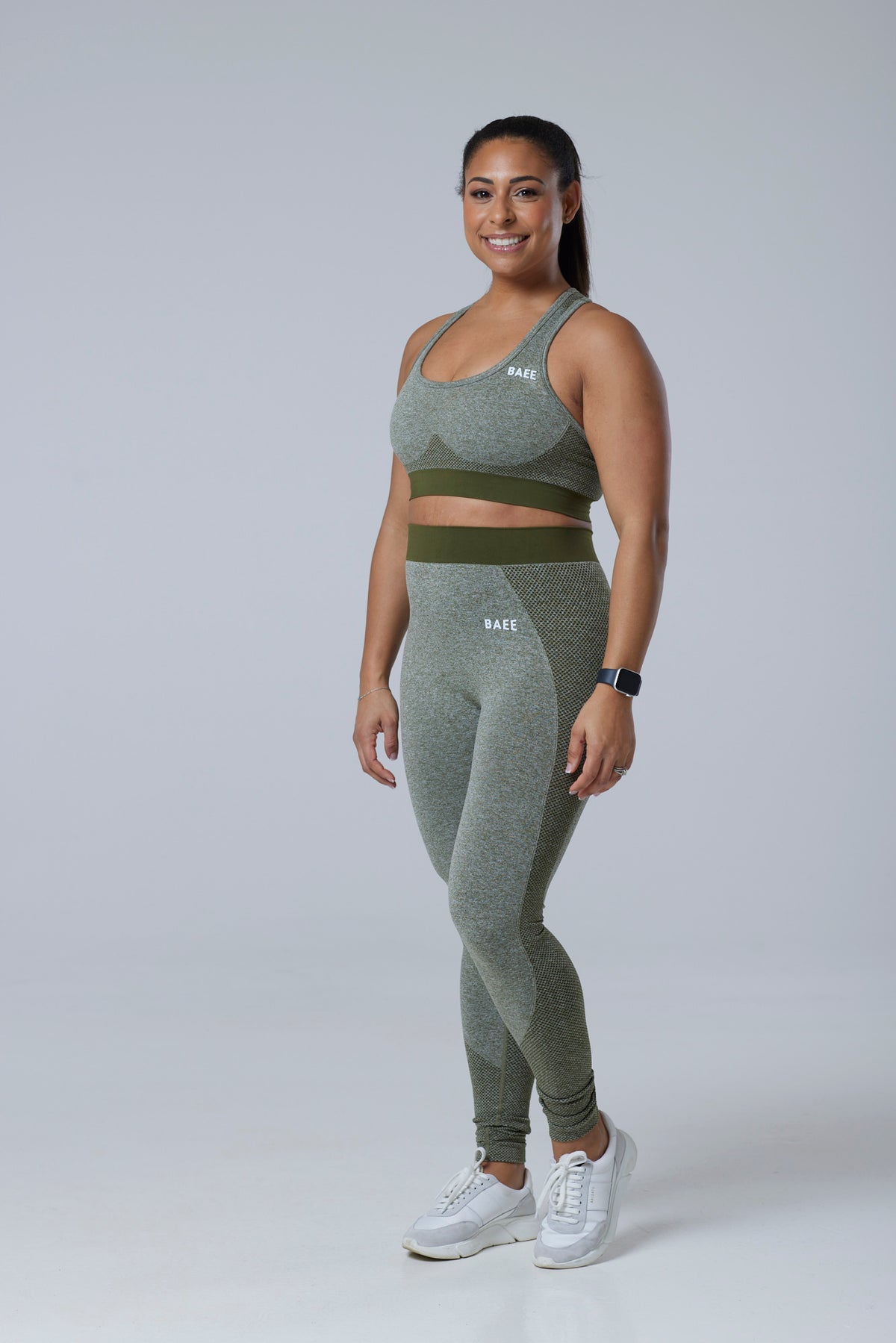 Olive Green Sports Bra