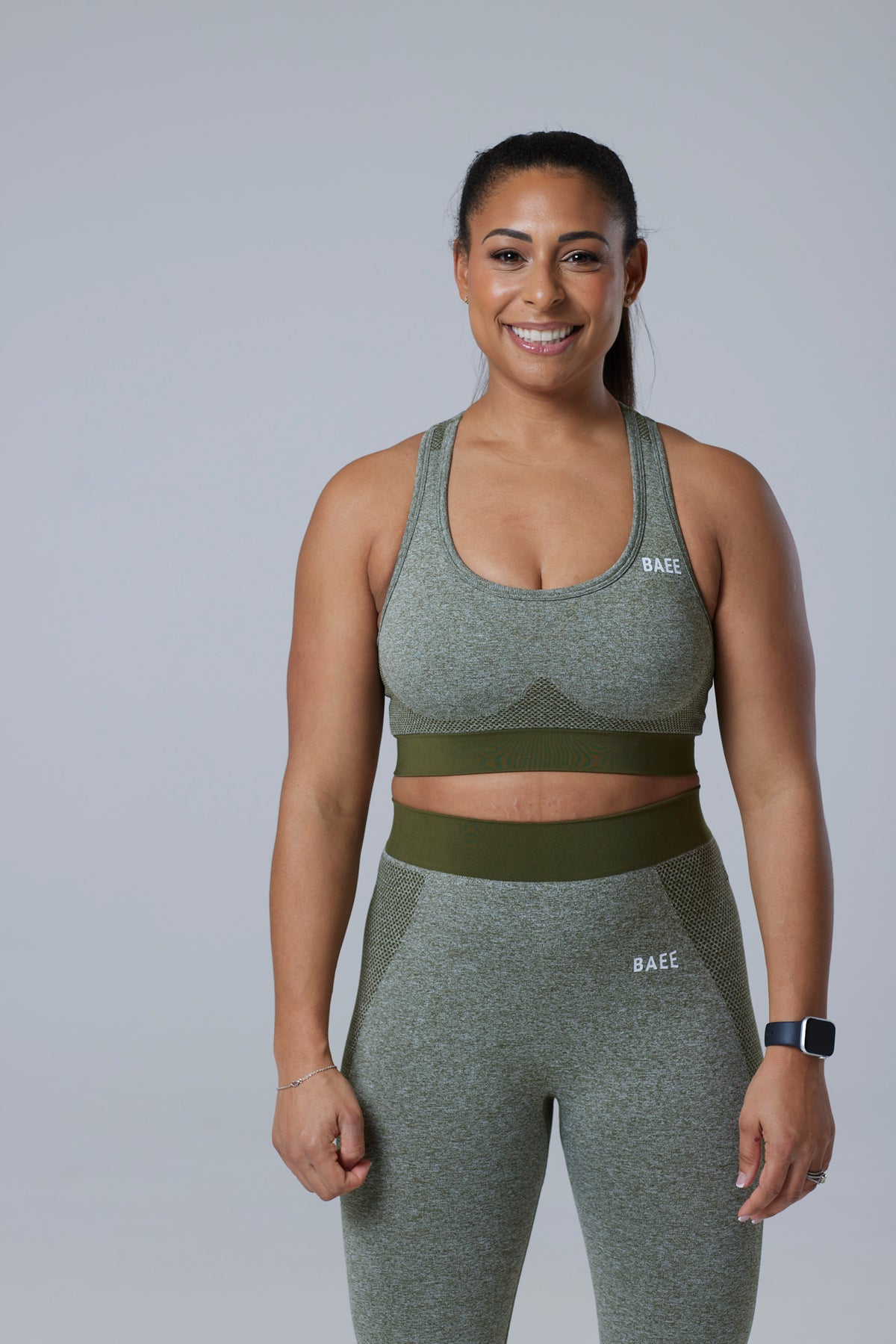 Olive Green Sports Bra
