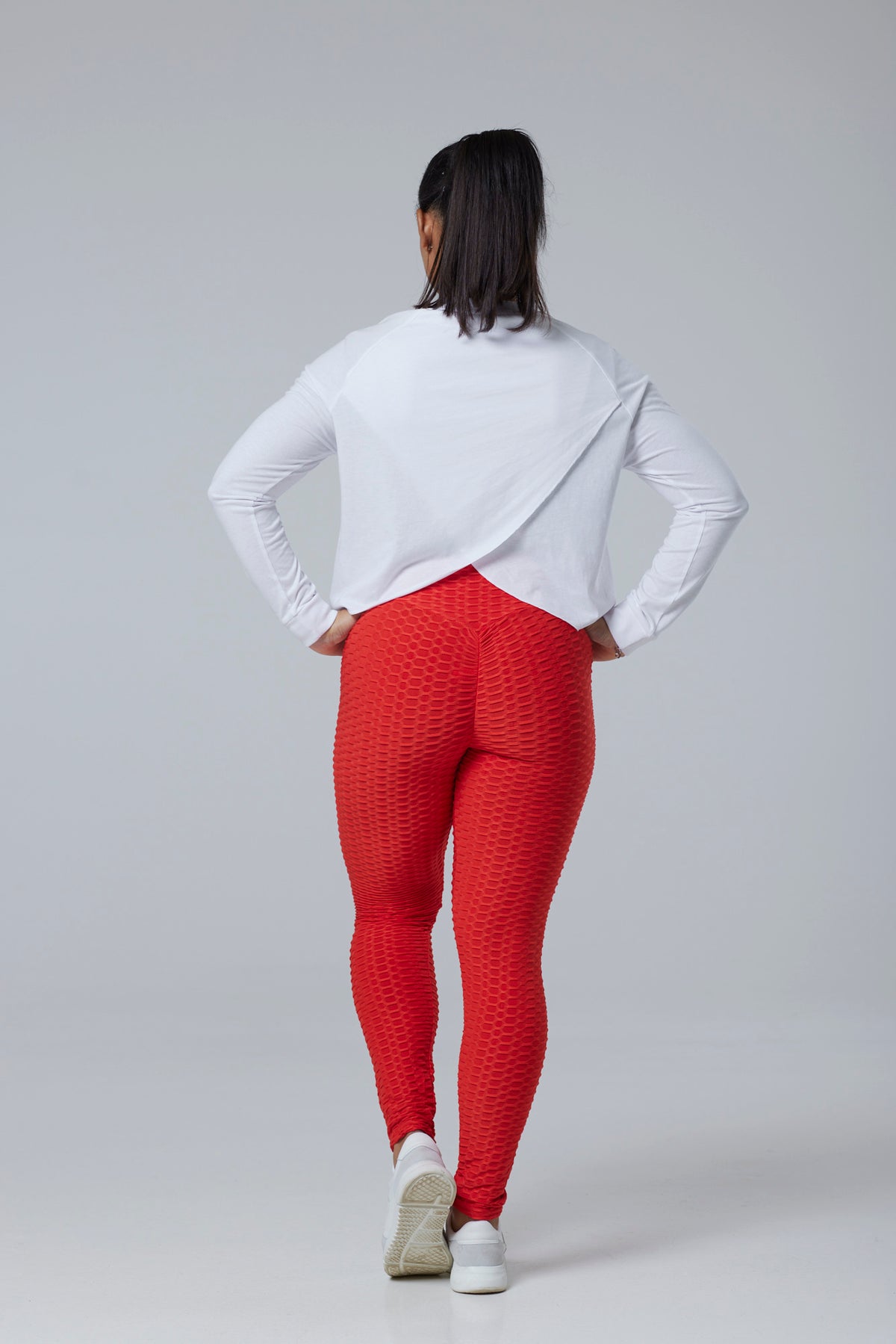 Ruched Texture Detail Activewear Leggings