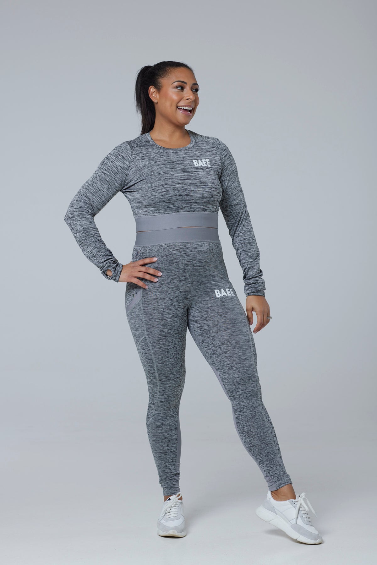 Grey Melange Leggings