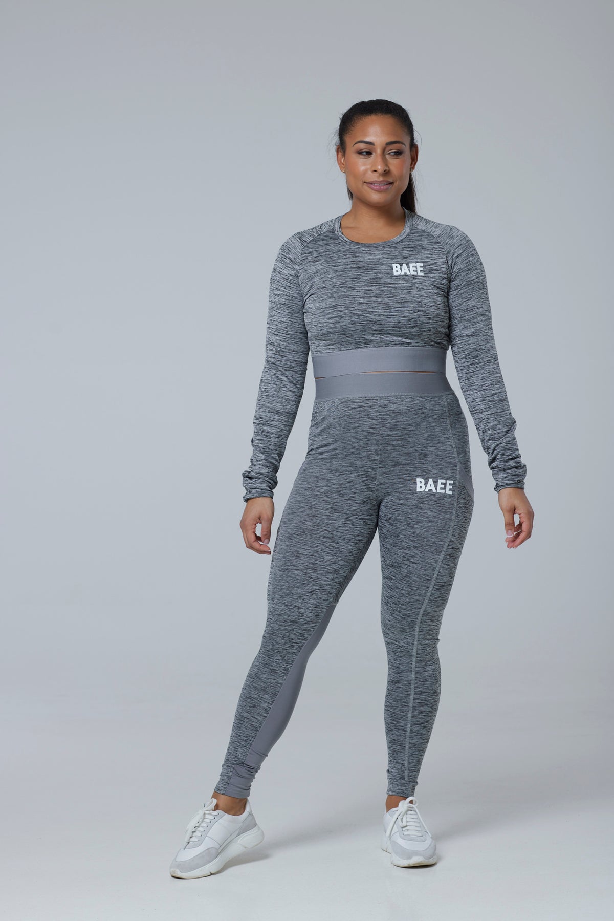 Grey Melange Leggings