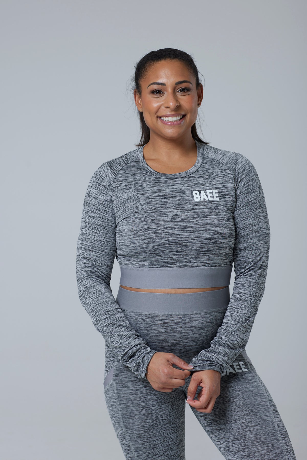 Grey Melange Leggings